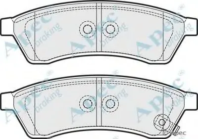 Комплект тормозных колодок, дисковый тормоз APEC braking купить