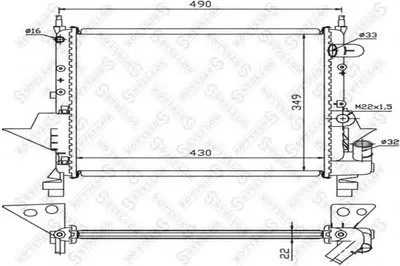 Радиатор, охлаждение двигателя STELLOX купить