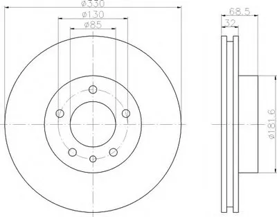 Тормозной диск PRO Carbonic Black HELLA купить