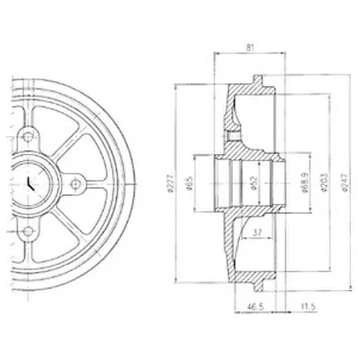 Тормозной барабан DELPHI купить