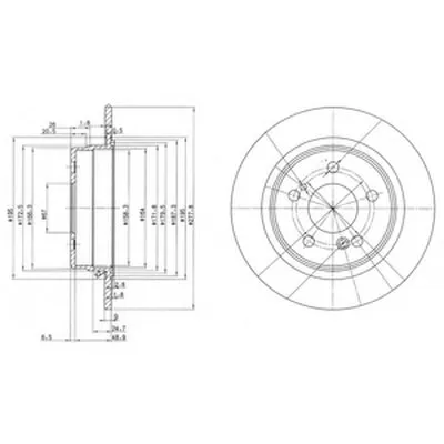 Тормозной диск DELPHI купить