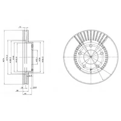 Тормозной диск DELPHI купить