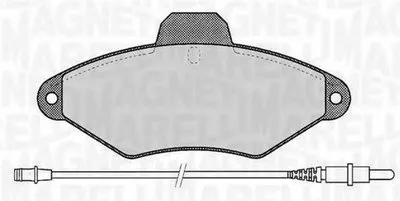 Комплект тормозных колодок, дисковый тормоз MAGNETI MARELLI купить