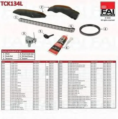 Комплект цепи привода распредвала FAI AutoParts купить