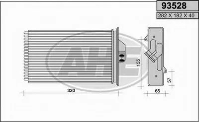 Теплообменник, отопление салона AHE купить
