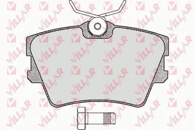 Комплект тормозных колодок, дисковый тормоз VILLAR купить