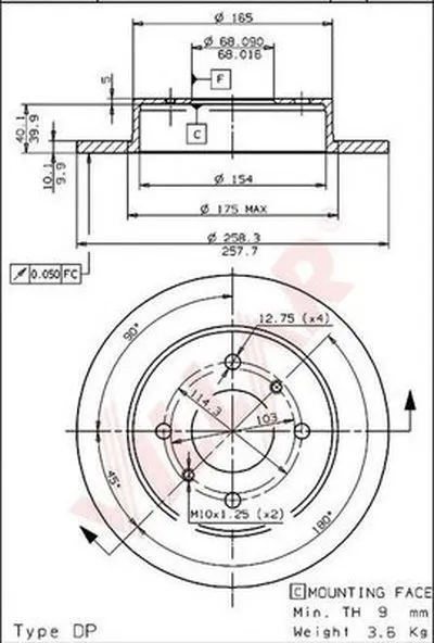 Тормозной диск VILLAR купить