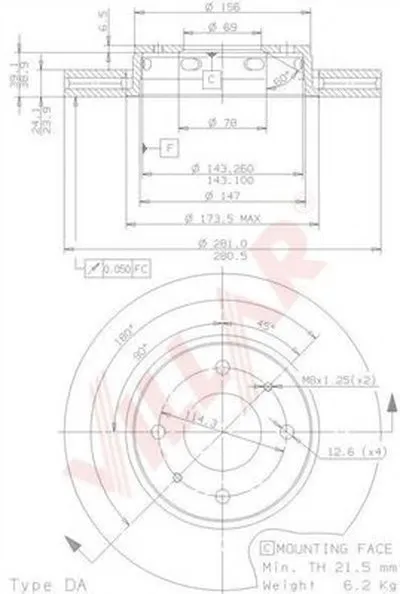 Тормозной диск COATED DISC LINE VILLAR купить