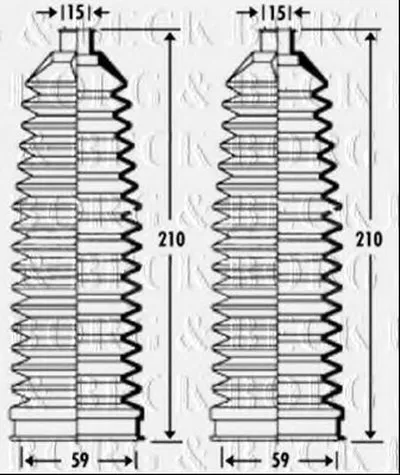 Пыльник, рулевое управление BORG & BECK купить