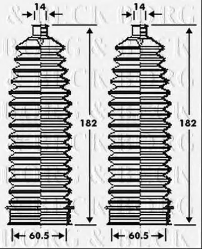 Пыльник, рулевое управление BORG & BECK купить