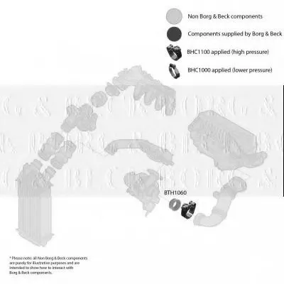 Трубка нагнетаемого воздуха BORG & BECK купить