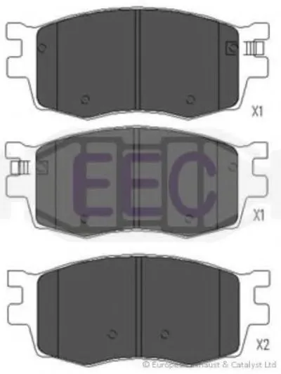 Комплект тормозных колодок, дисковый тормоз EEC купить