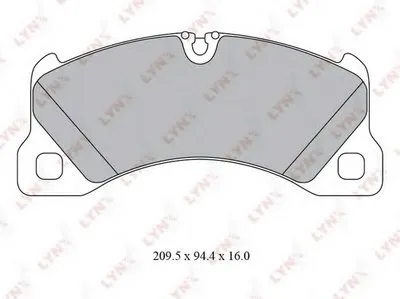 Комплект тормозных колодок, дисковый тормоз LYNXauto купить