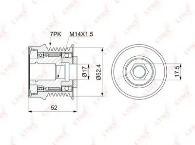 Механизм свободного хода генератора LYNXauto купить