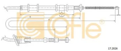 Трос, стояночная тормозная система COFLE купить