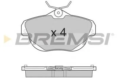 Комплект тормозных колодок, дисковый тормоз BREMSI купить