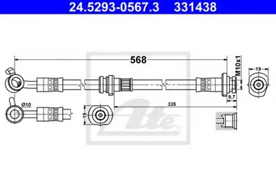 Тормозной шланг ATE купить