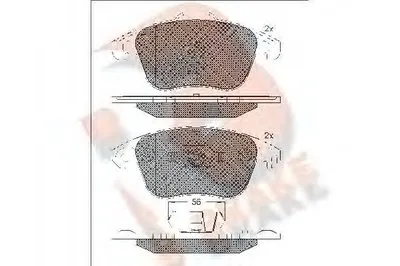 Комплект тормозных колодок, дисковый тормоз R BRAKE купить