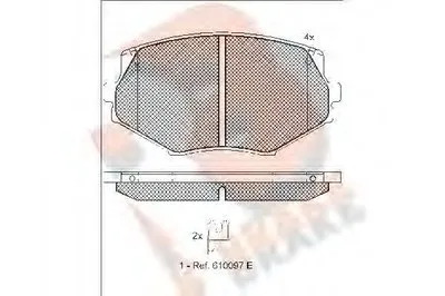 Комплект тормозных колодок, дисковый тормоз R BRAKE купить