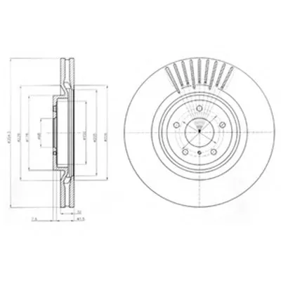 Тормозной диск DELPHI купить