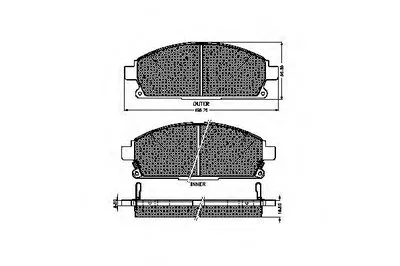 Комплект тормозных колодок, дисковый тормоз SPIDAN купить