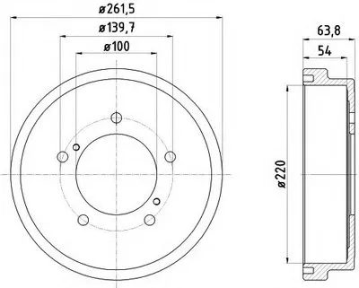 Тормозной барабан HELLA купить