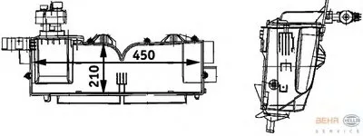 Испаритель, кондиционер BEHR HELLA SERVICE HELLA купить