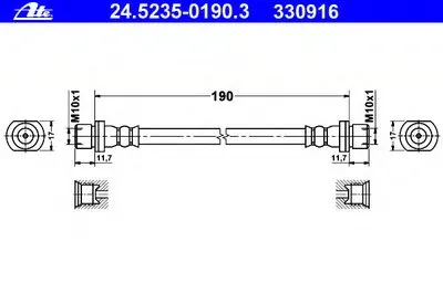 Тормозной шланг ATE купить