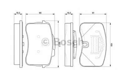 Комплект тормозных колодок, дисковый тормоз BOSCH купить