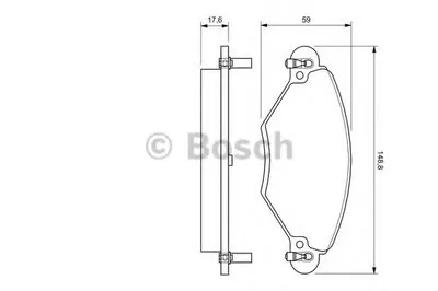Комплект тормозных колодок, дисковый тормоз BOSCH купить