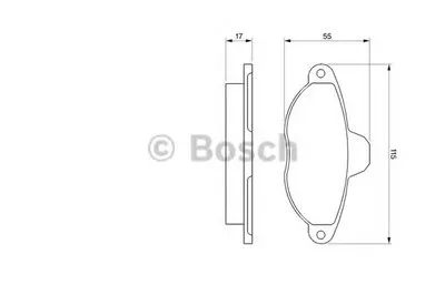 Комплект тормозных колодок, дисковый тормоз BOSCH купить