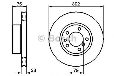 Тормозной диск BOSCH купить
