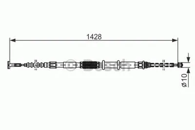Трос, стояночная тормозная система BOSCH купить