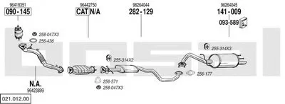 Система выпуска ОГ BOSAL купить
