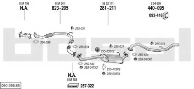 Система выпуска ОГ BOSAL купить