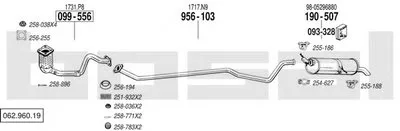 Система выпуска ОГ BOSAL купить