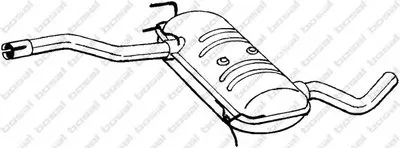 Средний глушитель выхлопных газов BOSAL купить