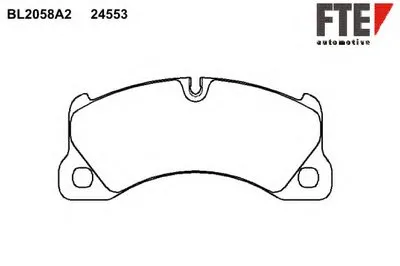 Комплект тормозных колодок, дисковый тормоз FTE купить
