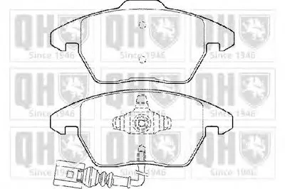 Комплект тормозных колодок, дисковый тормоз QUINTON HAZELL купить