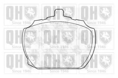Комплект тормозных колодок, дисковый тормоз QUINTON HAZELL купить