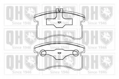 Комплект тормозных колодок, дисковый тормоз QUINTON HAZELL купить