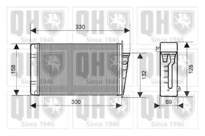 Теплообменник, отопление салона QUINTON HAZELL купить