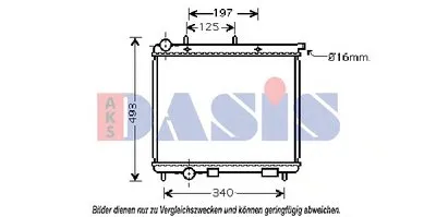 Радиатор, охлаждение двигателя AKS DASIS купить