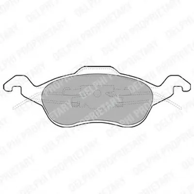 Комплект тормозных колодок, дисковый тормоз DELPHI купить