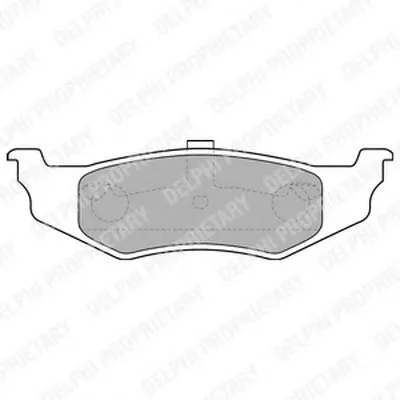 Комплект тормозных колодок, дисковый тормоз DELPHI купить