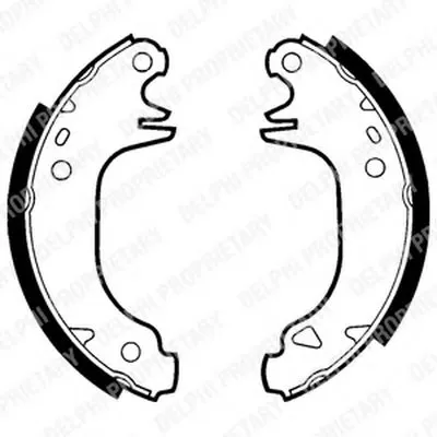 Комплект тормозных колодок DELPHI купить