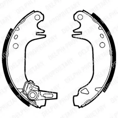Комплект тормозных колодок DELPHI купить