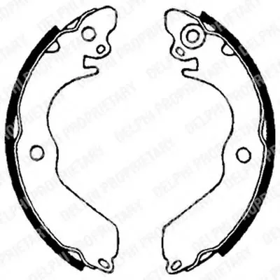 Комплект тормозных колодок DELPHI купить