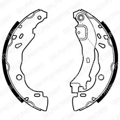 Комплект тормозных колодок DELPHI купить