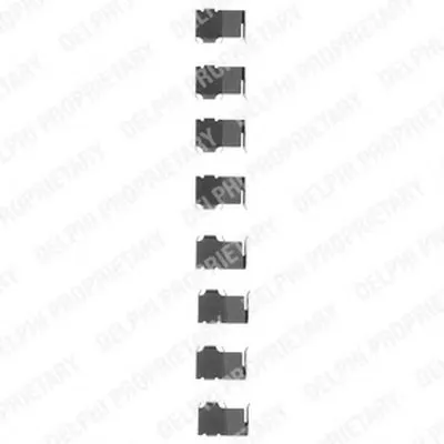 Комплектующие, колодки дискового тормоза DELPHI купить